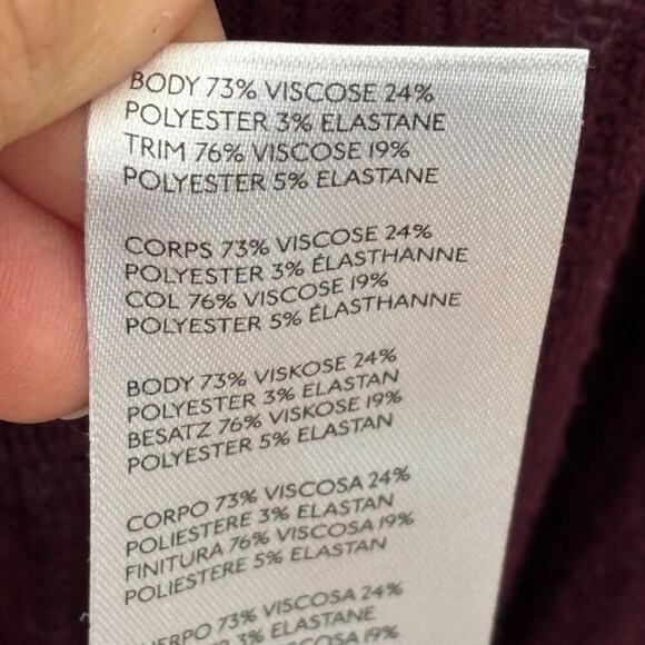 FREE PEOPLE Leo Henley Waffle Knit OVERSIZED Thermal Top in Deep Burgundy SZ M - Picture 10 of 12